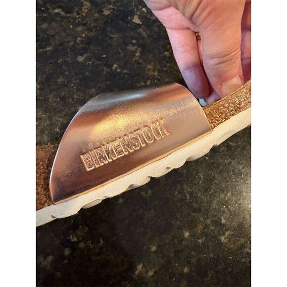 Birkenstock Madrid Women's Sandals Rose Gold Size 6 EU 37 Slip-On Casual - Picture 11 of 12